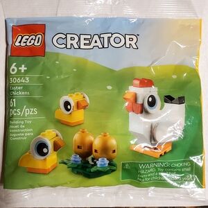 LEGO CREATOR: Easter Chickens (30643) Ages 6+ 61 PCS Easter Basket Gift